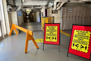 Tunnel Entrance Access Closed at P1