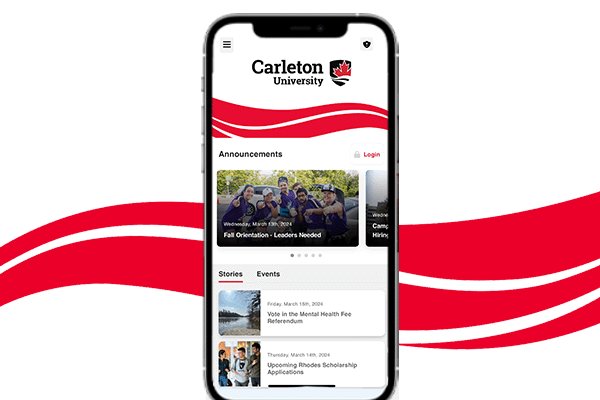 Photo for the news post: Significant Carleton Mobile App Update