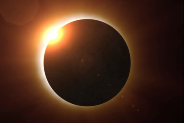 新闻稿照片：2024年4月8日星期一的日食