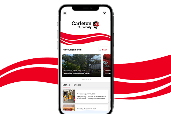 Photo for the news post: Carleton Mobile App Update